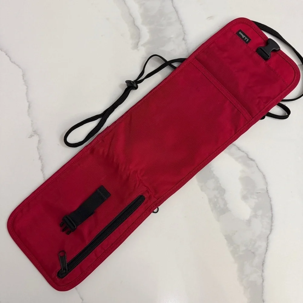 L.L. Bean Travel Passport Wallet Secure Crossbody Bag